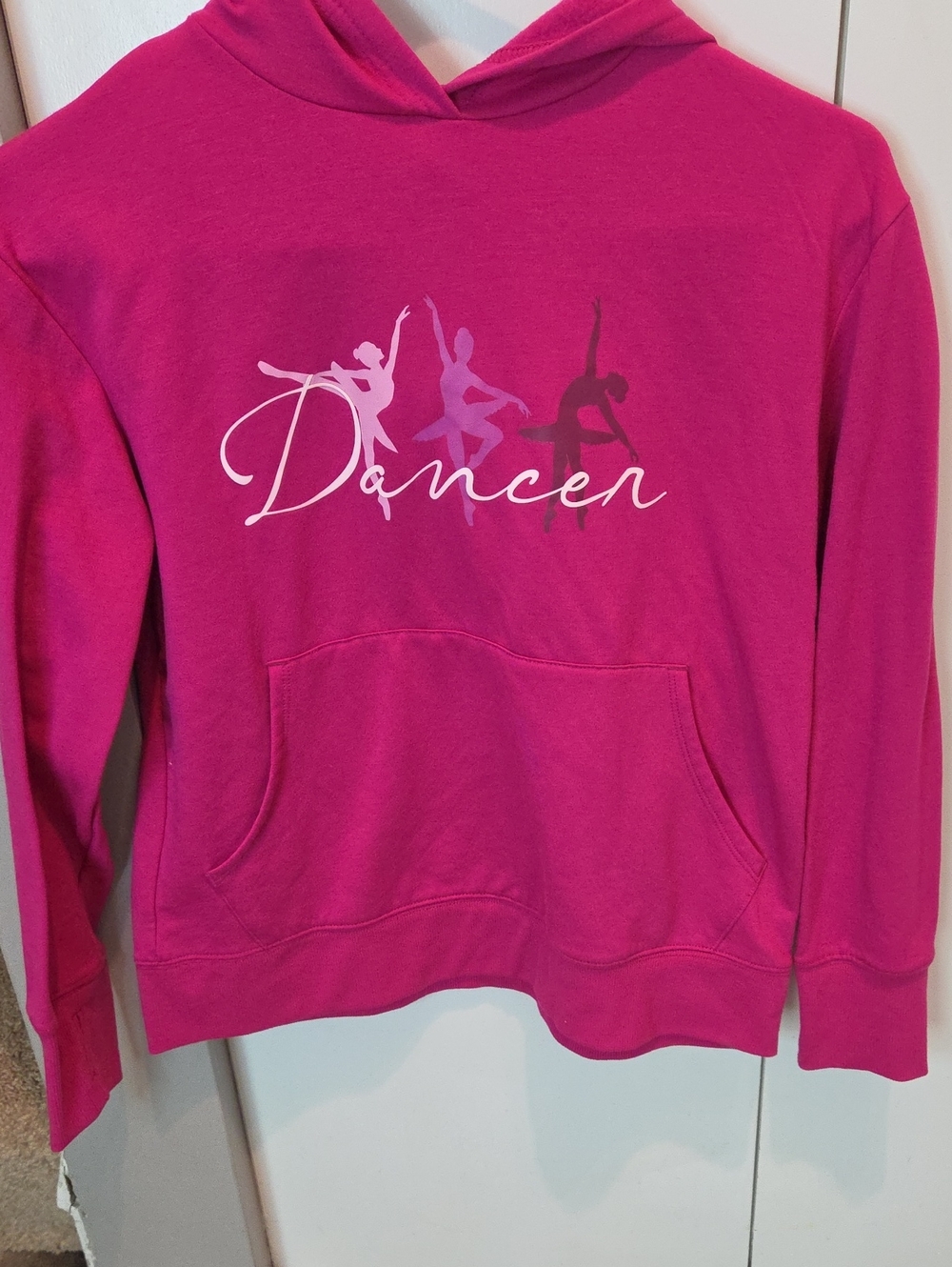 Dancer Graphic Hoodie Sweatshirt - Pink
